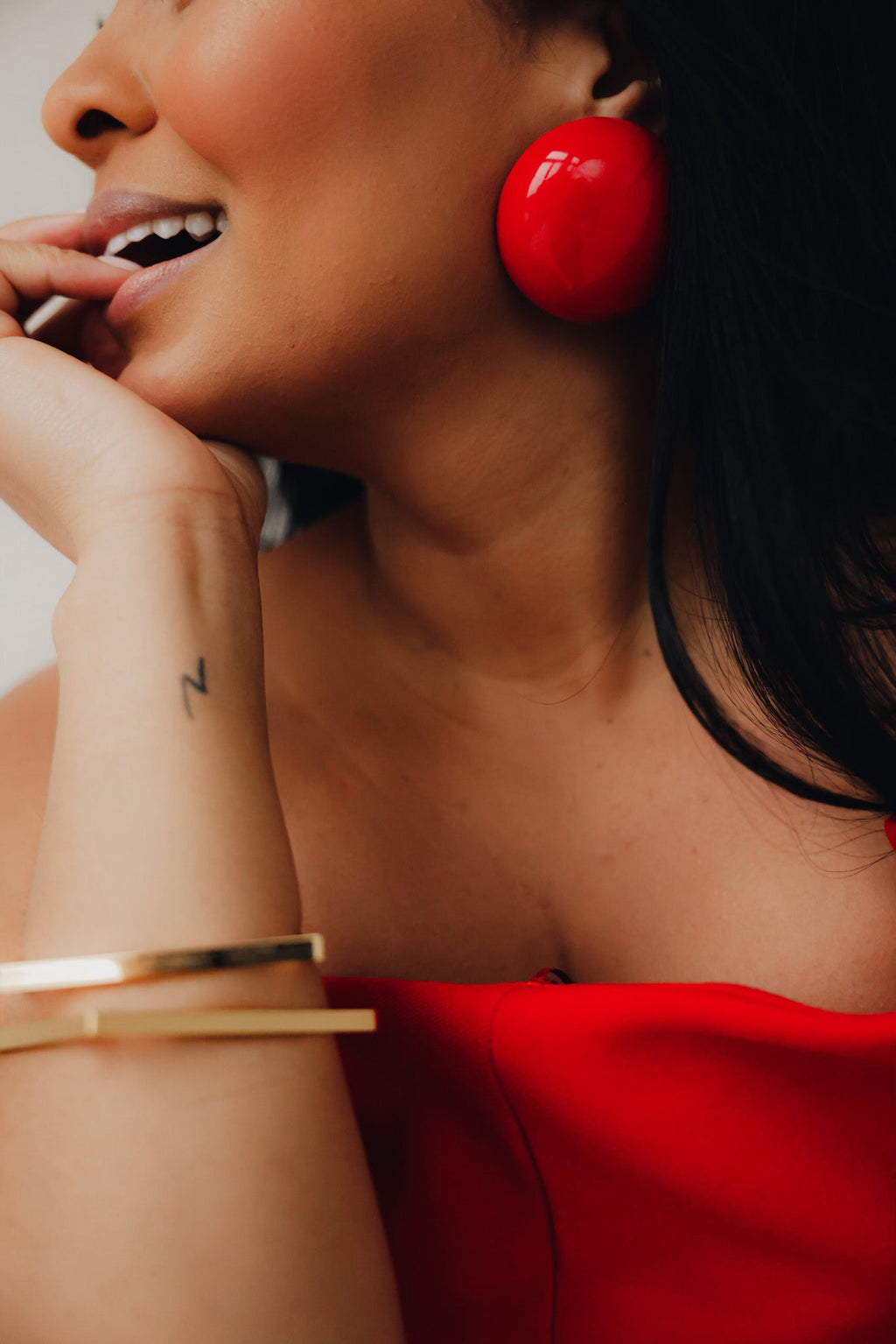 Miko Red Earring